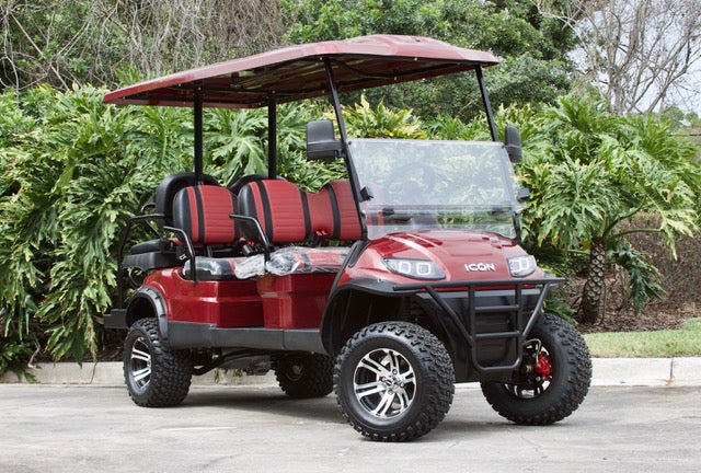 ICON i60L Burgundy With 2 Tone Seats - Lifted - MSRP $13,295 - OUR PRICE $12,499 - Call for Inventory