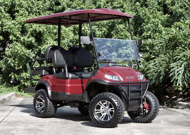 ICON i40L Sangria Red with Black Seats - Lifted - MSRP $11,495 - OUR PRICE $10,499 - Call for Inventory