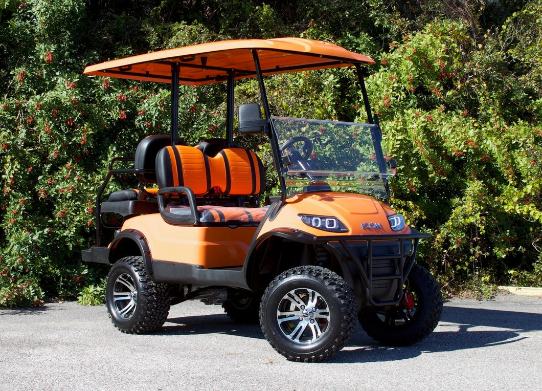 ICON i40L Orange with 2 Tone Seats - Lifted - MSRP $11,495 - OUR PRICE $10,499 - Call for Inventory